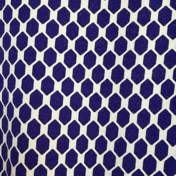 Diane Von Furstenberg “New Julian Two Mini” Blue/White Wrap Dress Size 2 - Picture 7 of 14